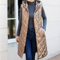 thumbnail image 5 of Womens Mid Length Puffer Vest Sleeveless For Winter Layered Warmth Womens Winter Coats, 5 of 6