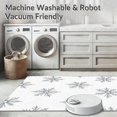 thumbnail image 5 of ODIKA 6'x9' Machine Washable Non-Slip Area Rug, Sparkling Crystal Tree Base Cover Shimmering Yuletide Decoration High Traffic Rug, White, 625384, 5 of 5