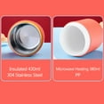 thumbnail image 3 of Soup Cup Food Jar Container Food Flasks Stainless Steel Insulated & Microwaveable Soup Porridge Holder Office Worker Portable Lunch Box for Soup Porridge with Spoon, 3 of 8