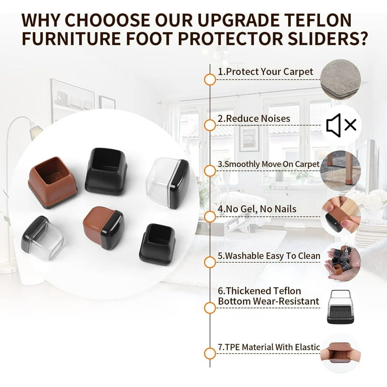 Furniture feet protectors for carpet sale