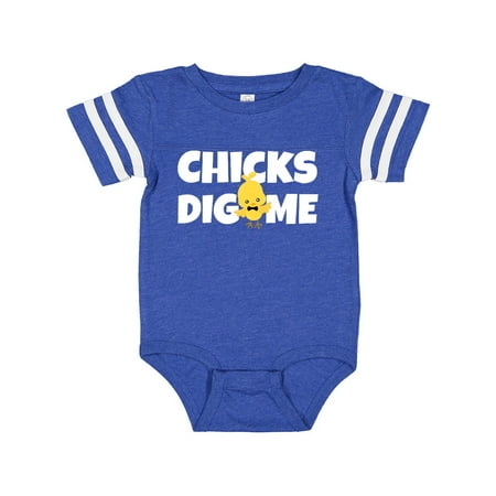 

Inktastic Chicks Dig Me with Bow Tie Gift Baby Boy Bodysuit