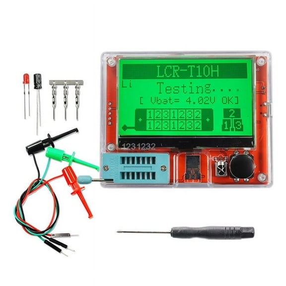 Digital Transistor Tester Multimeter Diode Triode Capacitance Meter MOS/PNP/NPN LCD Display Screen