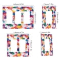 thumbnail image 2 of Yayeee Rocker Switch Wall Plate 1-Gang 4.6"x2.9" Home Decorative Outlet Cover, White Colorful Circles, 2 of 6