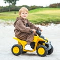 thumbnail image 4 of Gymax CAT Licensed Kids Ride on ATV w/ Horn Sound LED Headlight Foot Pedal, 4 of 10