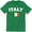 Green, variant on Italy Italian Flag Emblem - National Pride Country Symbol Men's Tee Shirt