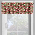 thumbnail image 4 of Ambesonne Fruits Valance & Curtain, Organic Garden Harvest, 55"x30", White Green and Red, 4 of 7