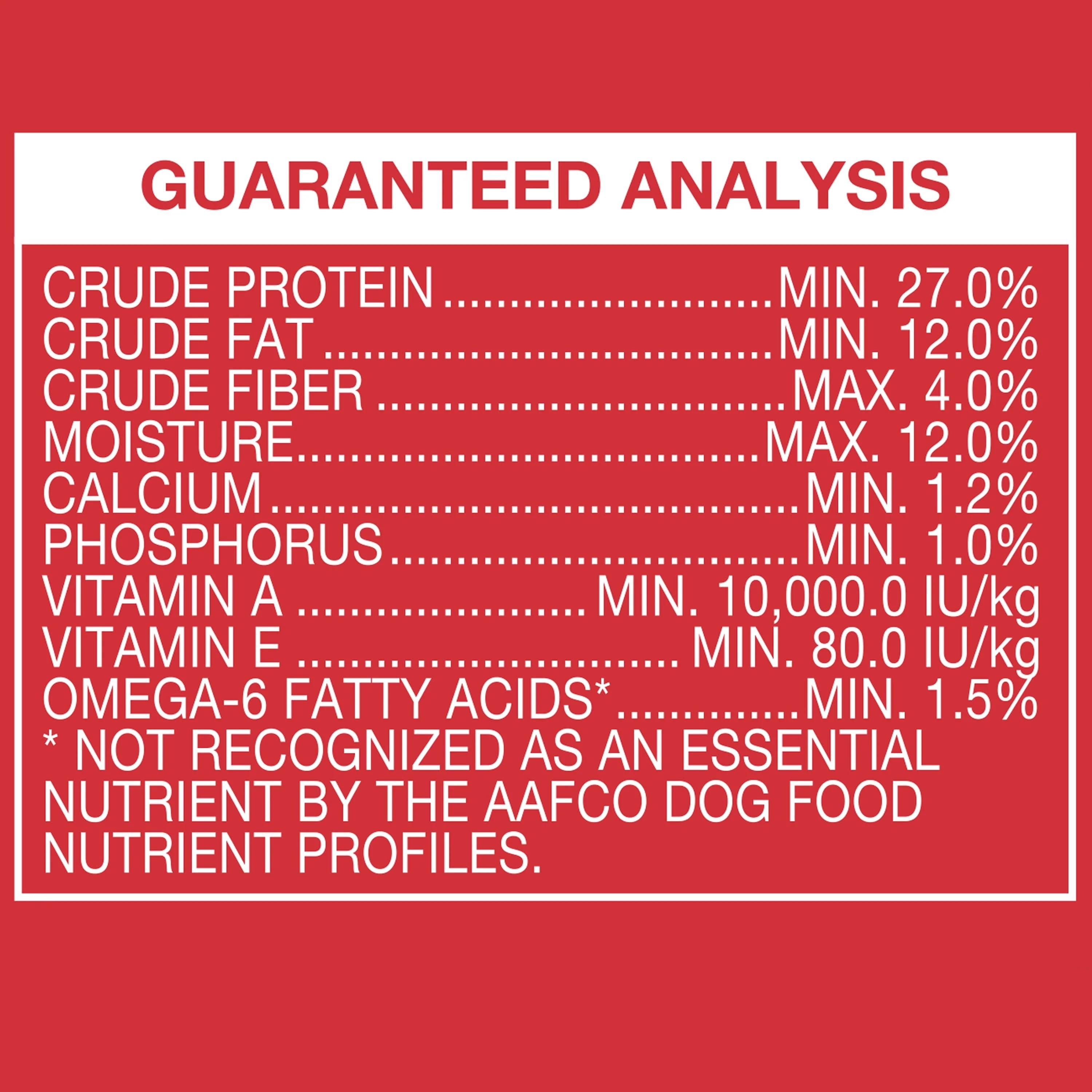 (4 pack) Ol' Roy High Protein with Red Meat Dry Dog Food for Adult Dogs, 15 lb Bag