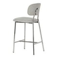 thumbnail image 3 of TOV Furniture Ariana Grey Linen Counter Stool with Silver Frame (Set of 2), 3 of 9
