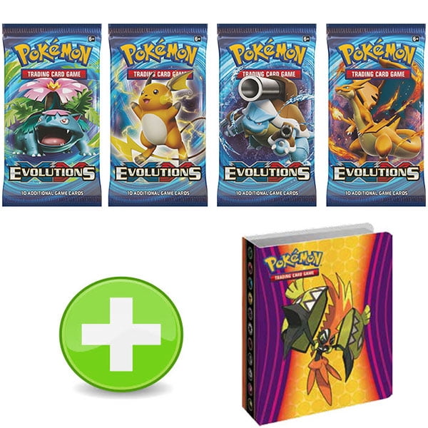 Pokemon XY Evolutions Booster Pack with Guardians Rising Mini Binder