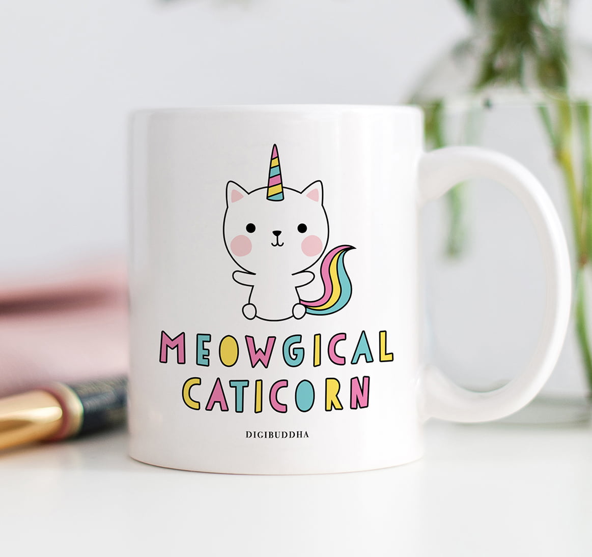 Details about   New Ceramic Meowgical Unicorn Cat  Kitten Kittycorn 12oz Coffee Tea Soup Mug 