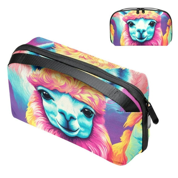 Alpaca Travel Electronic Organizer Case with Oxford Waterproof Material, 5.9x9.44x3.14 in, Charger Organizer, Charger Pouch, Travel Cord Organizer Case Small, Mobile Charger Pouch