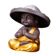 thumbnail image 2 of Buddha Statue, Tea Pet Ornament, Hand Carved Ornament Meditating Figurines, Sitting Buddha Statue, Buddha Sculpture for Desktop, Indoor D, 2 of 8