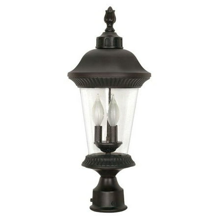 nuvo 60 970 clarion outdoor lighting lamps 9in chestnut bronze clear