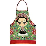 Mexican Pashmina Artist Frida Kahlo Apron Green Cute Monkey Holiday Gift Rare New
