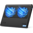 thumbnail image 1 of Laptop Cooling Pad, 12"-15.6" Laptop Cooler, Gaming Laptop Cooling Stand, Wind Speed Adjustable, 2 USB Powered Laptop Fan Cooling Pad for Laptop Within 16 Inch (Blue), 1 of 5