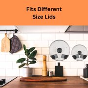 4 Pc Cookware Lid Holders Attach Kitchen Wall Cookware Pots And More