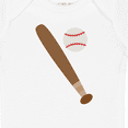 thumbnail image 4 of Inktastic Baseball Bat and Ball Boys or Girls Baby Bodysuit, 4 of 5