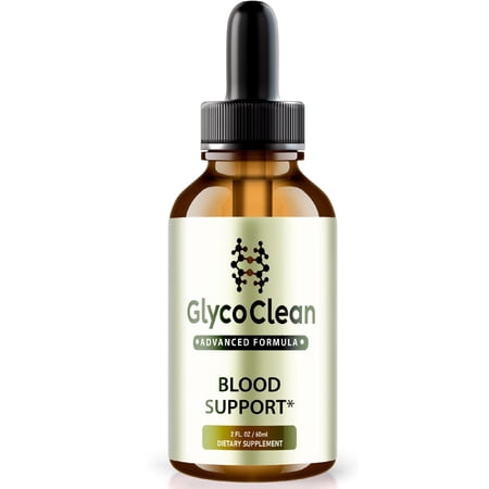 Glyco Clean Drops, Glyco Clean Blood Support Formula, Maximum Strength All-Natural Liquid Dietary Supplement, Glycogen Clean Drops Official, GlycoClean Reviews (30 Servings)