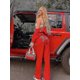 thumbnail image 4 of Velour Juicy Sewing Suit Hoodies Velvet Zipper Sweatshirt And Pants Set Sportswear 2023 Women's Spring/fall Tracksuit Crop Top, 4 of 5