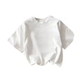 thumbnail image 1 of Hauts Décontractés pour Femmes, Manches Courtes, Été, Col Rond, Ample, Sport, 1 of 5