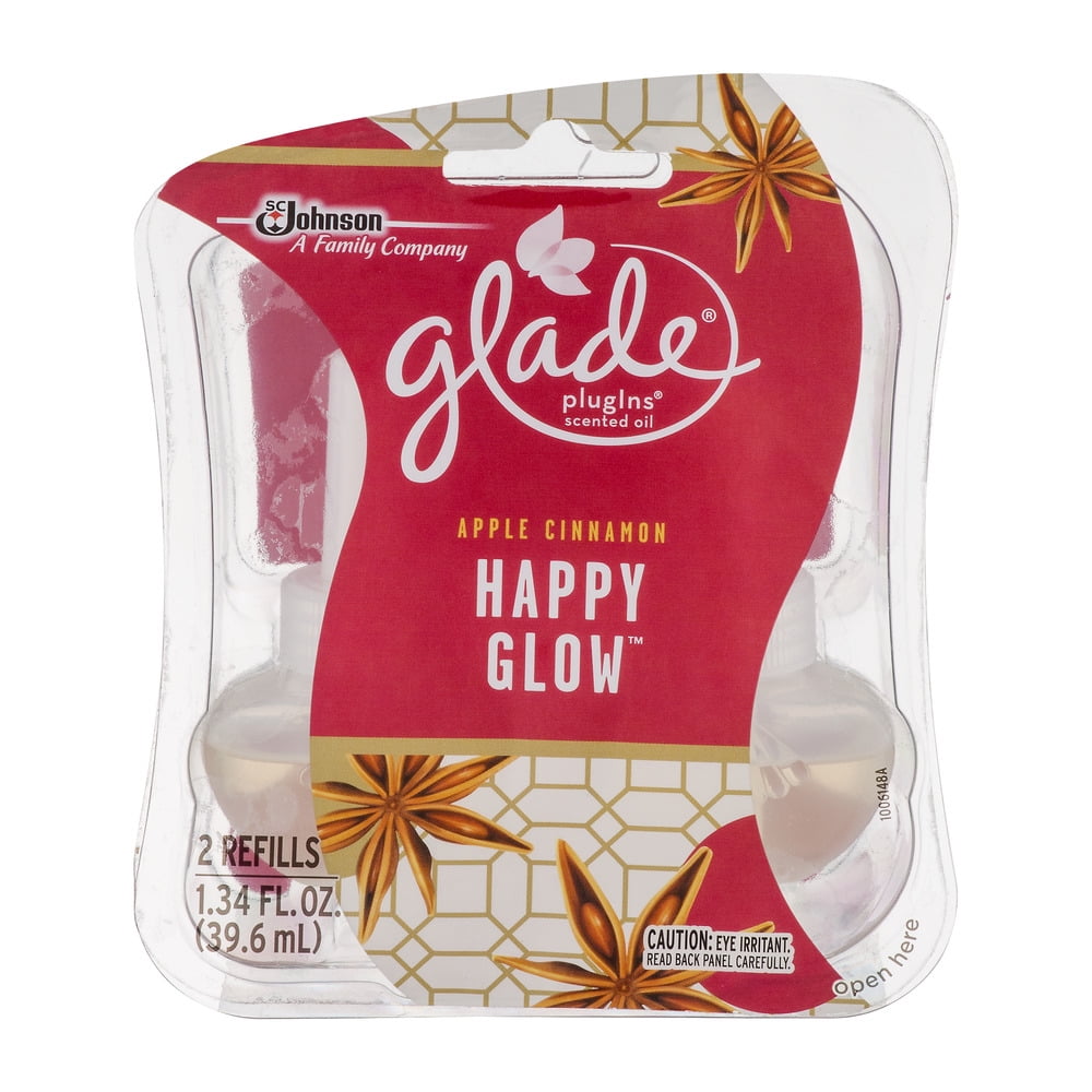 Glade Plug In Refill, Apple Cinnamon, 1.34 Fl. Oz. (Pack of 2