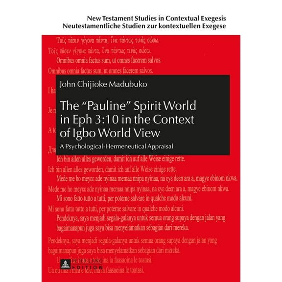 New Testament Studies In Contextual Exegesis. Neutestamentli: The Pauline Spirit World in Eph 3 (Hardcover)