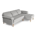 thumbnail image 2 of Sala Modular Reversible Makora Cavalli Con Memory Foam, Color Gris Claro, Lino Respaldo Reclinable De 3 posiciones., 2 of 11