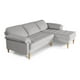 thumbnail image 2 of Sala Modular Reversible Makora Cavalli Con Memory Foam, Color Gris Claro, Lino Respaldo Reclinable De 3 posiciones., 2 of 11