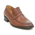 thumbnail image 3 of Elegante Men's Paola Slip On Leather Dress Shoes, Brown,8.5 M US, 3 of 3
