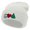 White, variant on Peace Love Christmas Embroidered 12 Inch Long Knitted Beanie - White OSFM