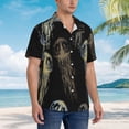 thumbnail image 3 of Kll Men'S Hawaiian Shirt Short Sleeve Button Down Beach Shirts-Jellyfish, 3 of 7