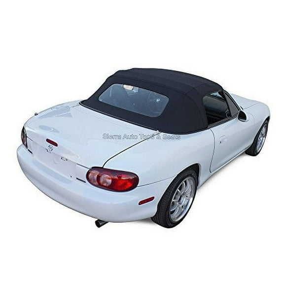 Sierra Auto Tops Convertible Top Replacement for Mazda Miata MX5 1990-2005, Cabrio Vinyl, Black
