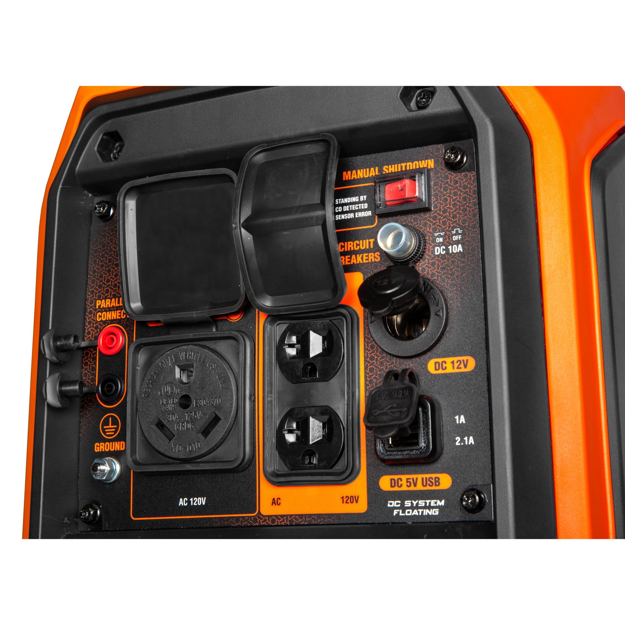 WEN 4500-Watt Inverter Generator, RV-Ready, Quiet, Portable, and Lightweight with Fuel Shut Off and CO Watchdog (56432iX)
