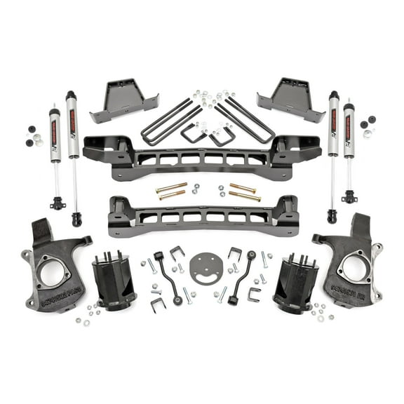 Rough Country 6" Lift Kit w/V2 Shocks for 99-06 Chevy/GMC 1500 2WD - 23470 Fits select: 1999-2002 CHEVROLET SILVERADO, 1999-2000 GMC NEW SIERRA