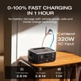 thumbnail image 2 of Estación de energía portátil EF ECOFLOW RIVER 3, estación de energía de batería LiFePO4 de 245 Wh, salida de CA de 300 W hasta 600 W, <20 MS UPS y <30 dB, generador solar de carga rápida de 1 hora par, 2 of 5