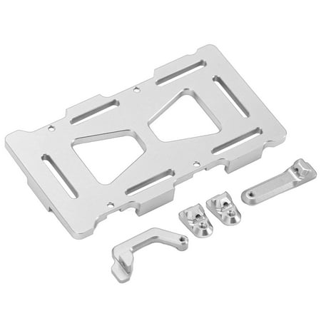 

RC Battery Bracket Practical RC Battery Mount Plate Aluminum Alloy Rustproof For AXI00002 For AXI90081 Silver