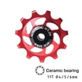 thumbnail image 2 of Bgsha Dérailleur Arrière 11T Roue à Roulement en Céramique Poulie Vélo de Route, 2 of 5