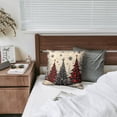thumbnail image 6 of Red Christmas Winter Snowflake Throw Pillows Cover Modern Square Cushion Covers 2 Pieces Fashion Throw Cushion Case for Indoor Home Bedroom, 6 of 7