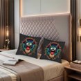 thumbnail image 2 of Vibrant Cartoon Creature Throw Pillow Covers 18x18in Set of 2 - Colorful Spiky Tail & Expressive Eyes for Couch Bed Car Decor, 2 of 8
