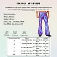 thumbnail image 7 of RUNQHUI Mens Shiny Metallic Disco Pants Flared Bell Bottom Long Leggings Rave Party Costume Trousers Colorful S, 7 of 7