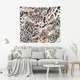 thumbnail image 6 of Leopard Print Tapestry Wall Hanging Tapestries Happy Colorful Hippie Psychedelic Art Polyester Carpet Wall Decorative for Living Room Bedroom 60x40inch, 6 of 7