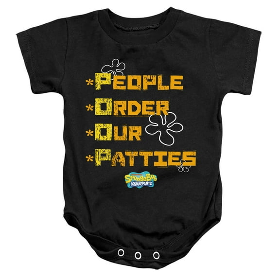 Spongebob People Order Our Patties Unisex Infant Snap Suit for Baby