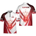 thumbnail image 5 of Personalized Name Bowling Jersey 3D, Custom Bowling Shirts for Team, Bowling Shirt Unisex for Men & Women (Cyan, S), 5 of 7