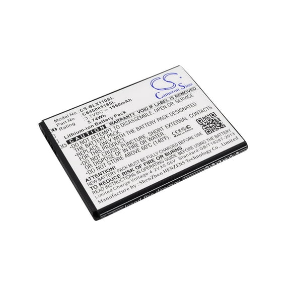 Replacement Battery for BLU Studio Mini,Studio Mini LTE,X100Q,C645005185L,1550mAh,Mobile Phone battery