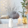 thumbnail image 4 of Clearance Under $4 Silver Glitter Branch Christmas Table Decoration with Sequins and Flexible Stems - 4 Pieces, 4 of 5