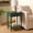 Garden Green, variant on Safavieh Orbis One Drawer Wood Modern End Table, Dark Chocolate