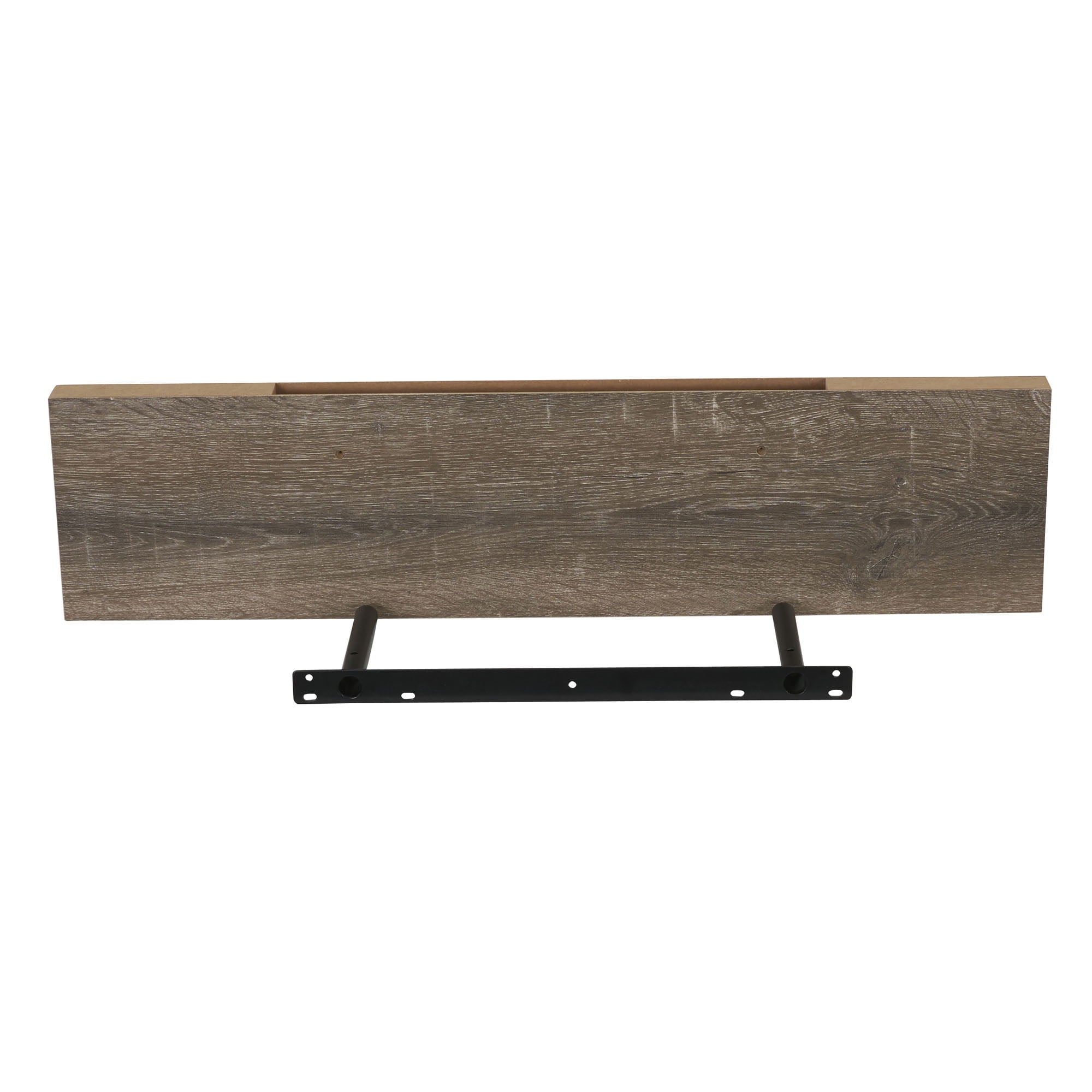Household Essentials Wall Mounted Floating Shelf, Ashwood Woodgrain Finish