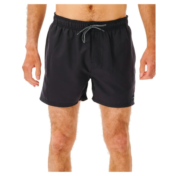 Offset Volley Elasticated Boardshorts [Black]
