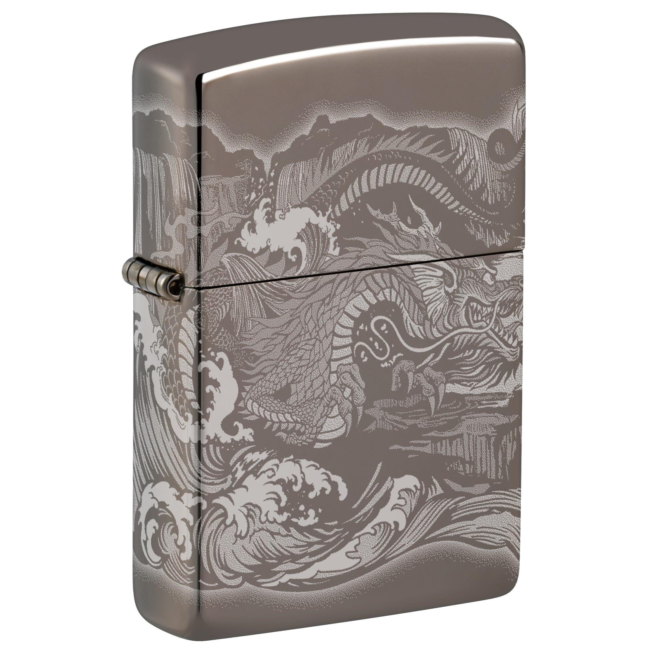 Zippo Psychedelic Tiger Design Mercury Glass Pocket Lighter