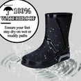thumbnail image 2 of AUXDIQ Men Rain Boots Outdoor Garden Boots Waterproof Mid-calf Rain Shoes, 2 of 6